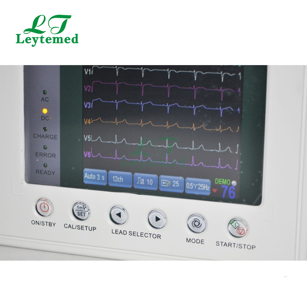 LTSE01 3 channel 7 inch color screen ECG machine