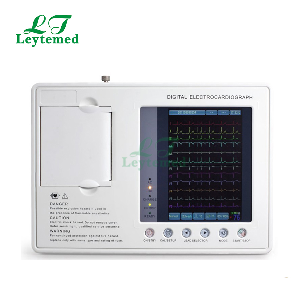 LTSE01 3 channel 7 inch color screen ECG machine