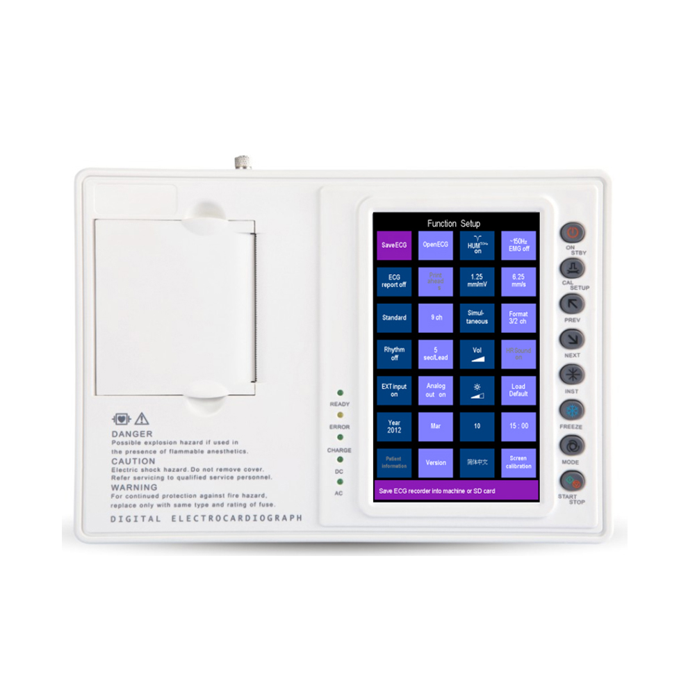 LTSE16 3 channel 7 inch touchscreen ECG machine