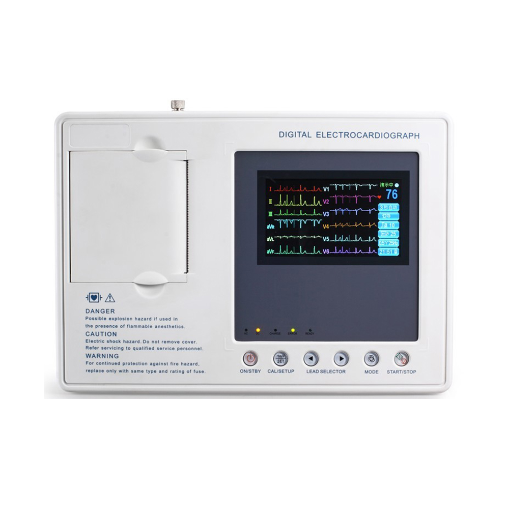 LTSE15 3 channel 4.3 inch color screen ECG machine