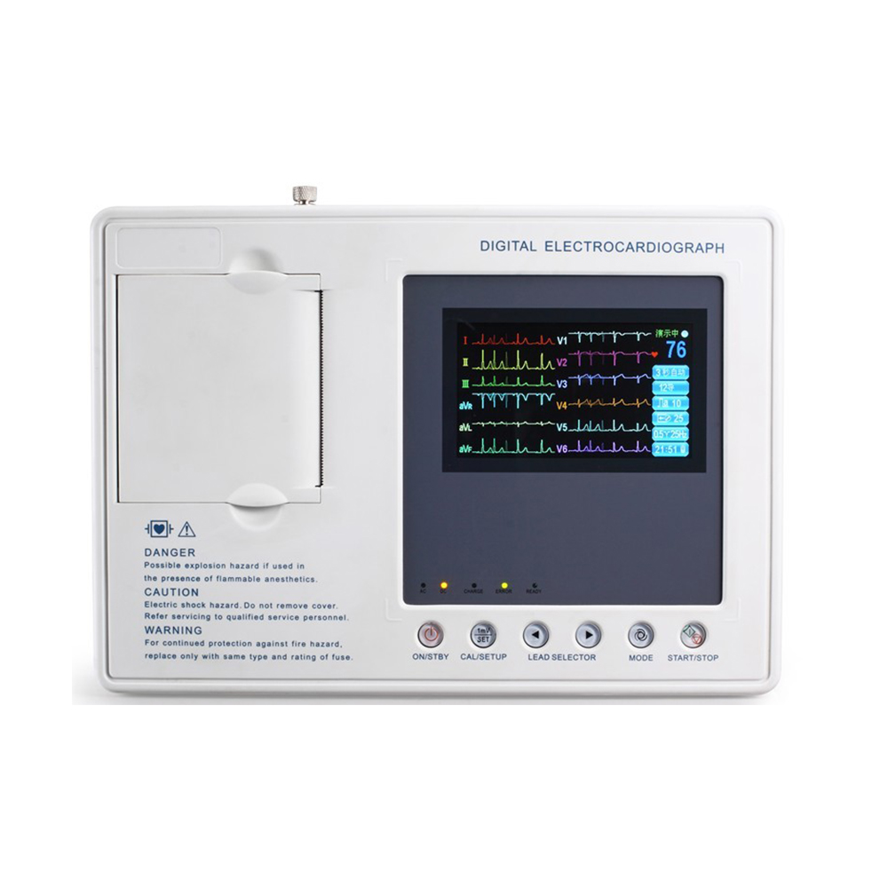 LTSE15V Vet  3 channel 4.3 inch color screen ECG machine