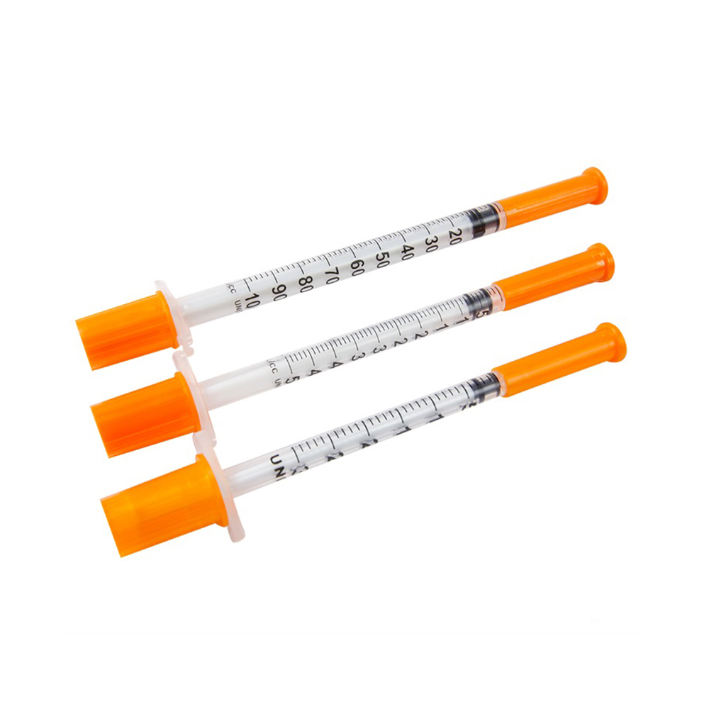 LTDS02 medical insulin syringe 1ml
