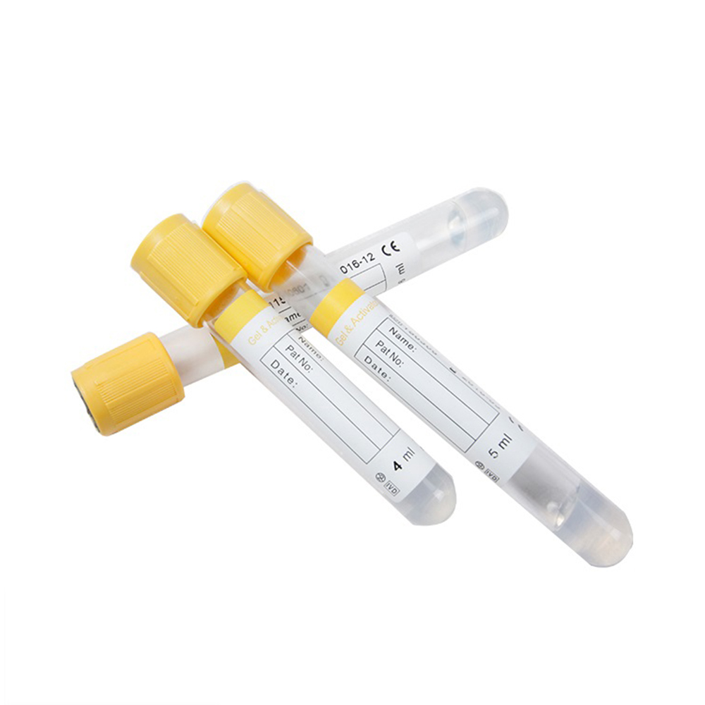 LTBT007 PET Yellow blood Serum collection tube