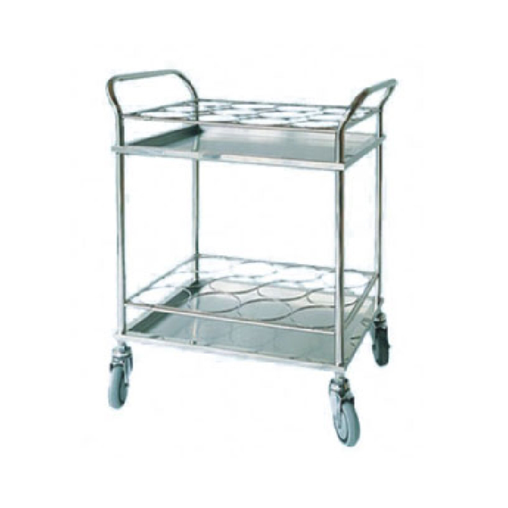 LTFT04 hospital stainless steel 24 Bottles Thermos Cart