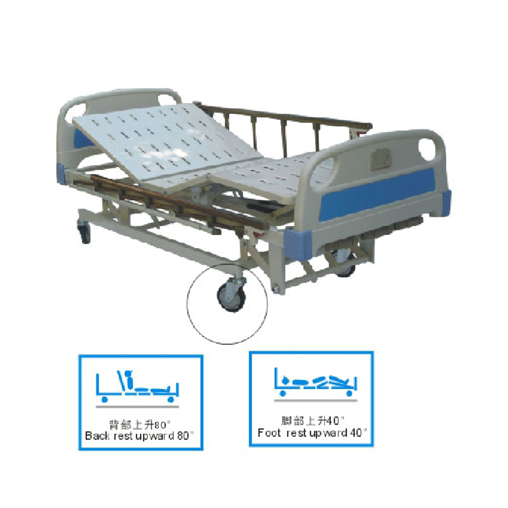 LTFB25B Luxurious Hospital Bed with Three Revolving Levers