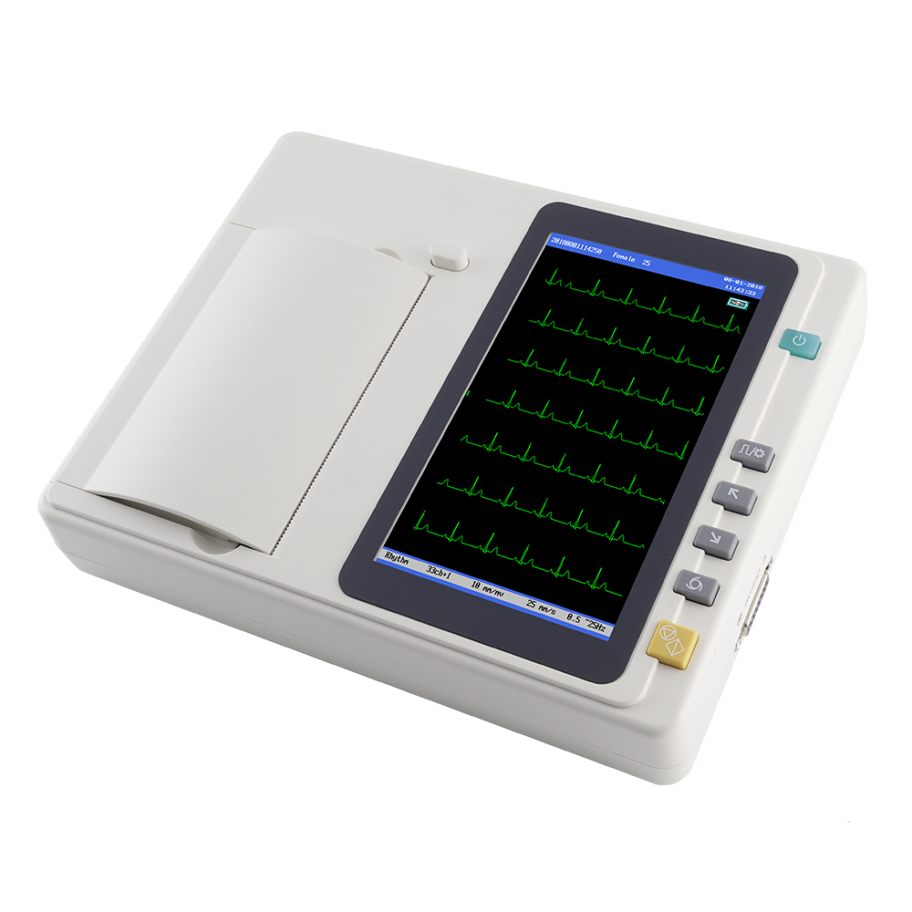 LTSE24 6 channel 7 inch touch screen ECG machine