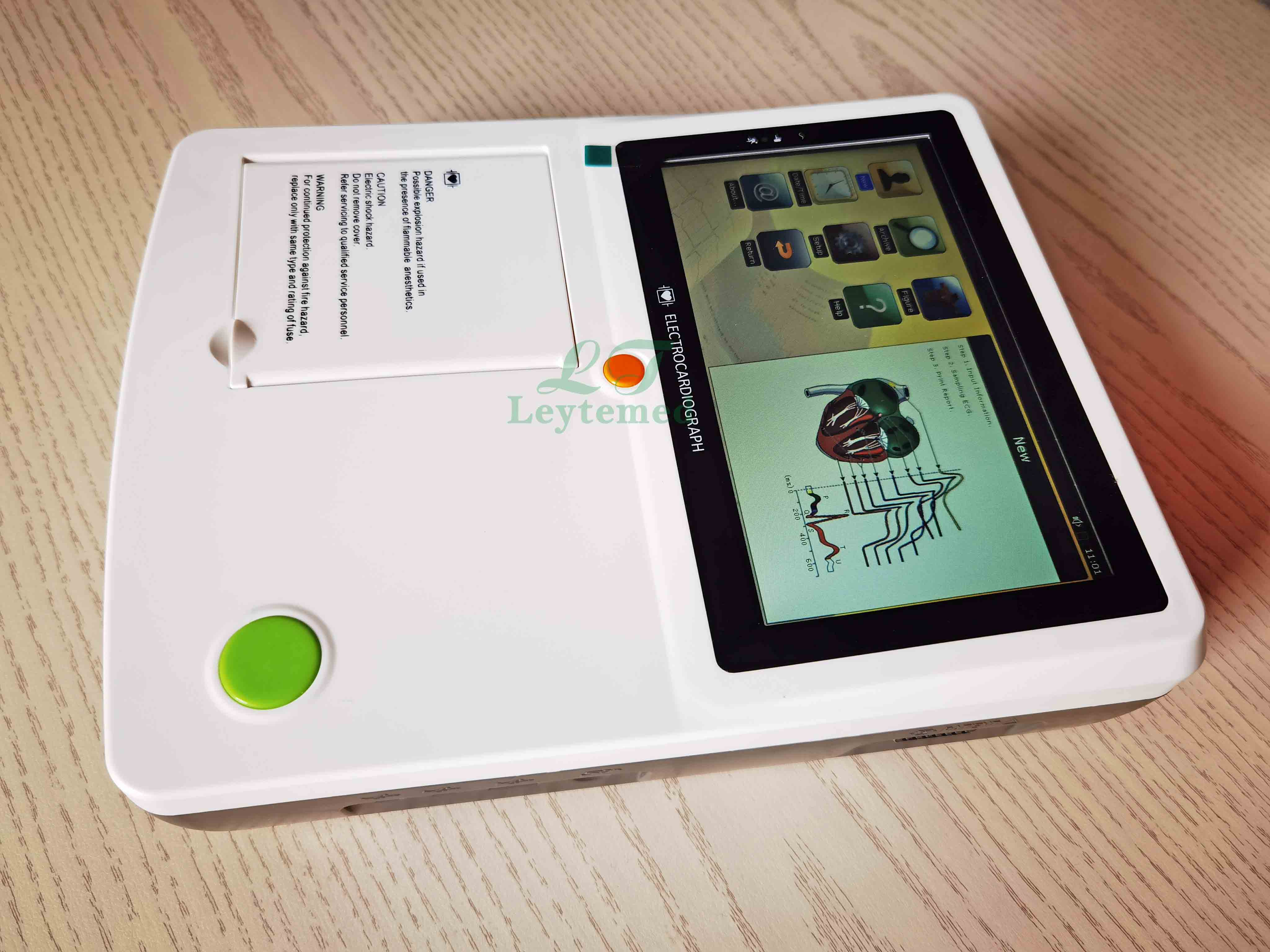 LTSE25 ecg machine 3 channel touch screen