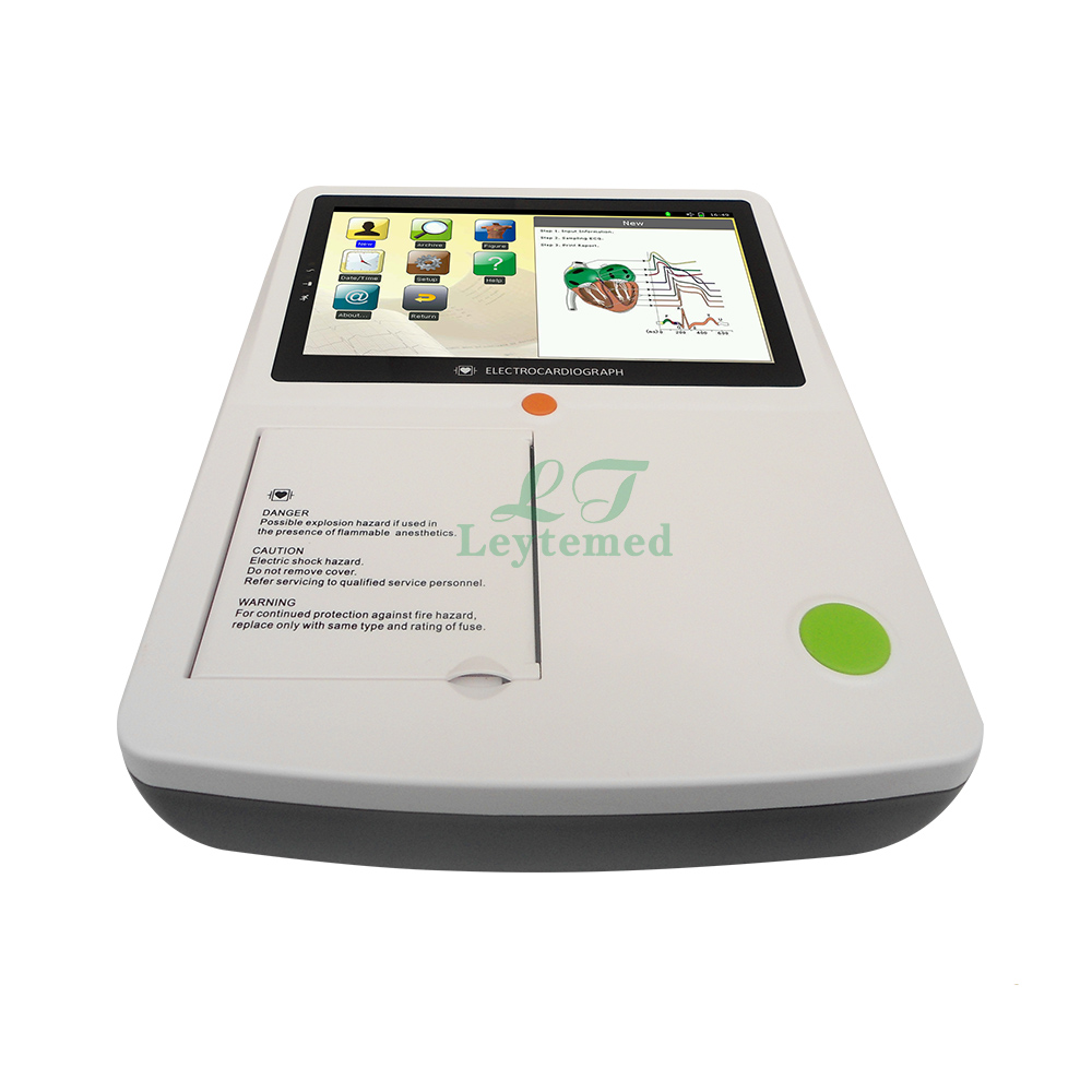 LTSE25 ecg machine 3 channel touch screen