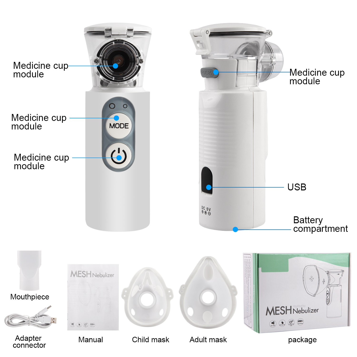 LTSN13 Mini ultrasonic nebulizer