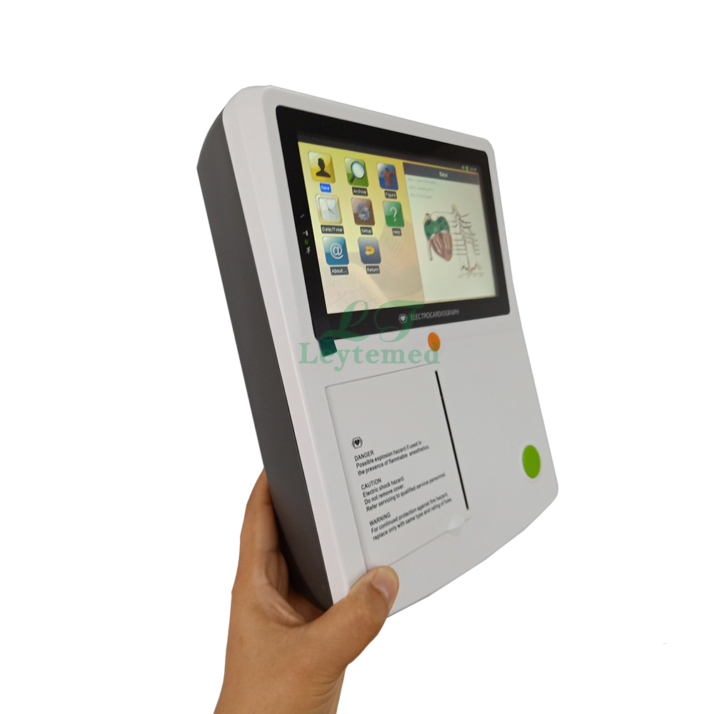 LTSE25 ecg machine 3 channel touch screen